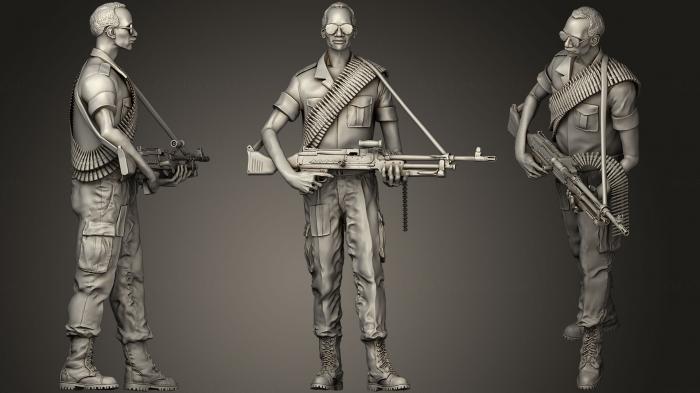 Military figurines (STKW_0506) 3D model for CNC machine